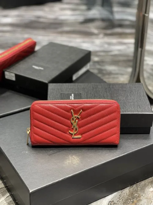 YSL Original Women's Wallet Authentic Leather Luxury