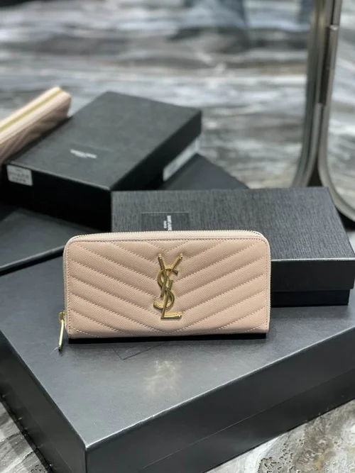 YSL Original Women's Wallet Authentic Leather Luxury