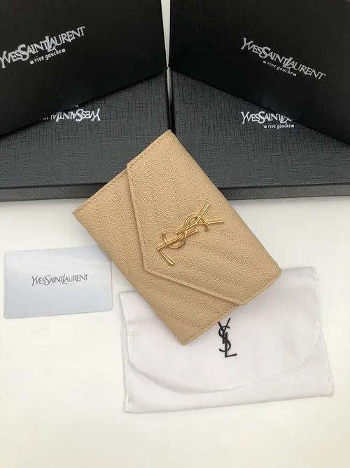 YSL Original Women's Wallet Authentic Leather Luxury