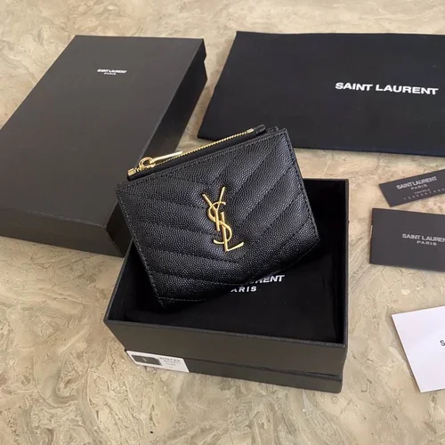 YSL Original Women's Wallet Authentic Leather Luxury