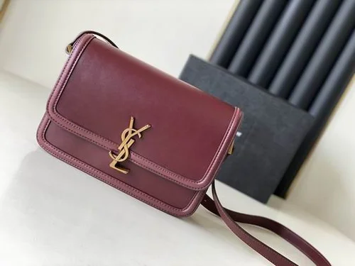 YSL Original Solferino Box Bag Authentic Leather