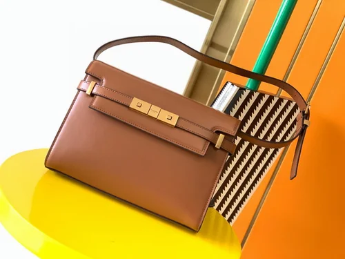 11 YSL Manhattan Medium Shoulder Bag Women Luxury Leather