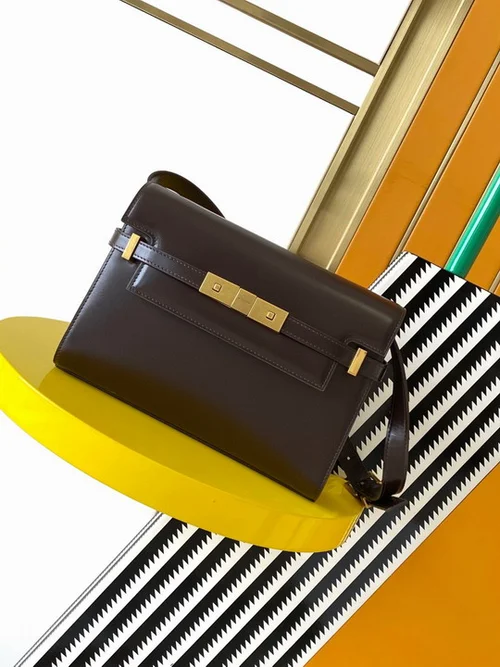 11 YSL Manhattan Medium Shoulder Bag Women Luxury Leather