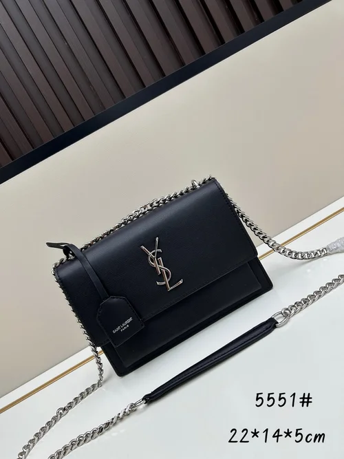 11 YSL Medium Sunset Chain Bag Women Luxury Leather