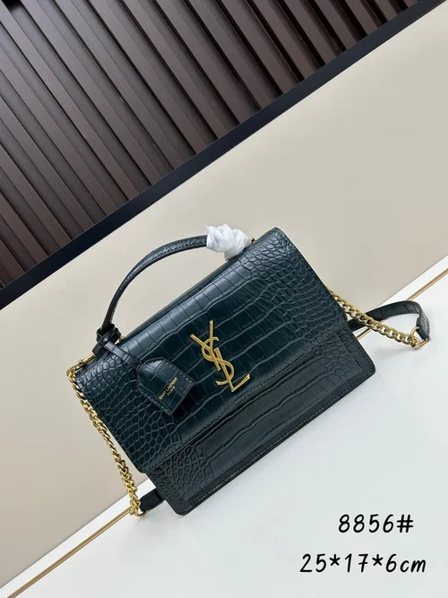 11 YSL Sunset Medium Chain Bag Women Luxury Leather