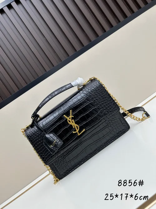 11 YSL Sunset Medium Chain Bag Women Luxury Leather