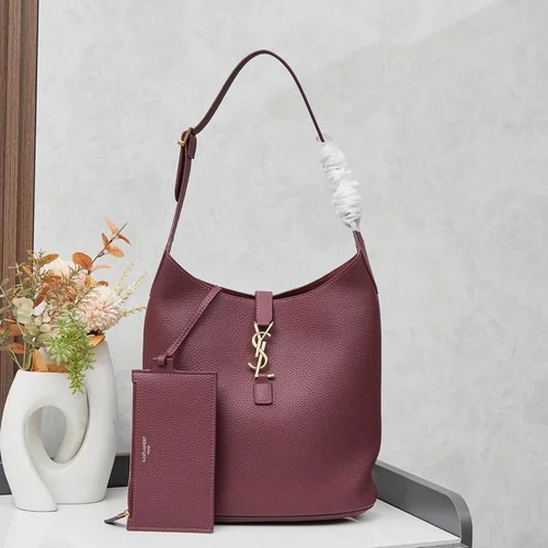 11 YSL Bucket Bag Small Women Luxury Leather Drawstring