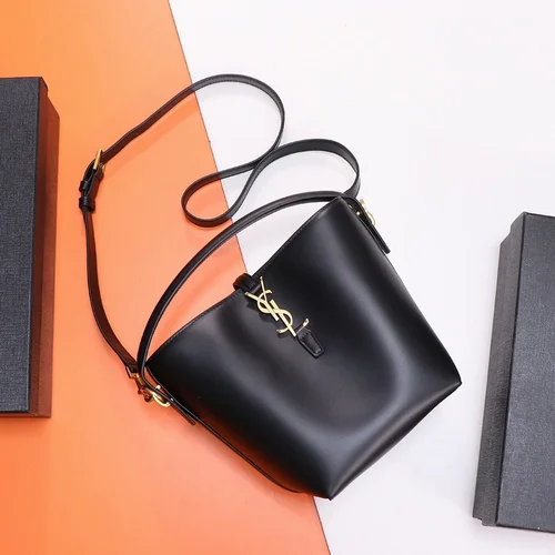 11 YSL Bucket Bag Small Women Luxury Leather Drawstring