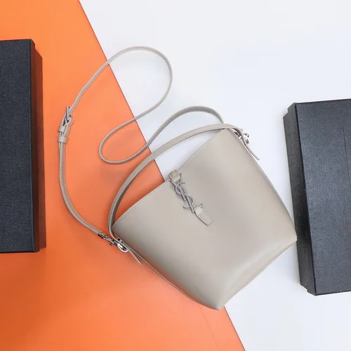 11 YSL Bucket Bag Small Women Luxury Leather Drawstring