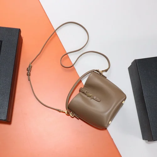 11 YSL Bucket Bag Small Women Luxury Leather Drawstring