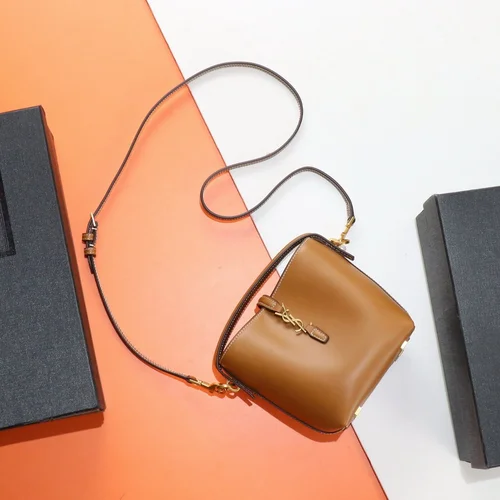 11 YSL Bucket Bag Small Women Luxury Leather Drawstring