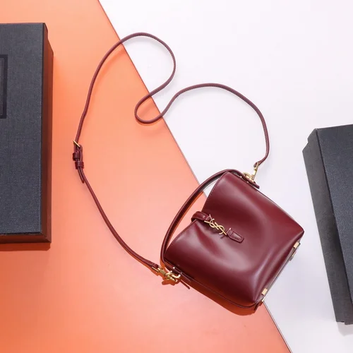 11 YSL Bucket Bag Small Women Luxury Leather Drawstring