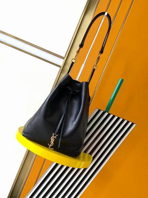 11 YSL Bucket Bag Small Women Luxury Leather Drawstring