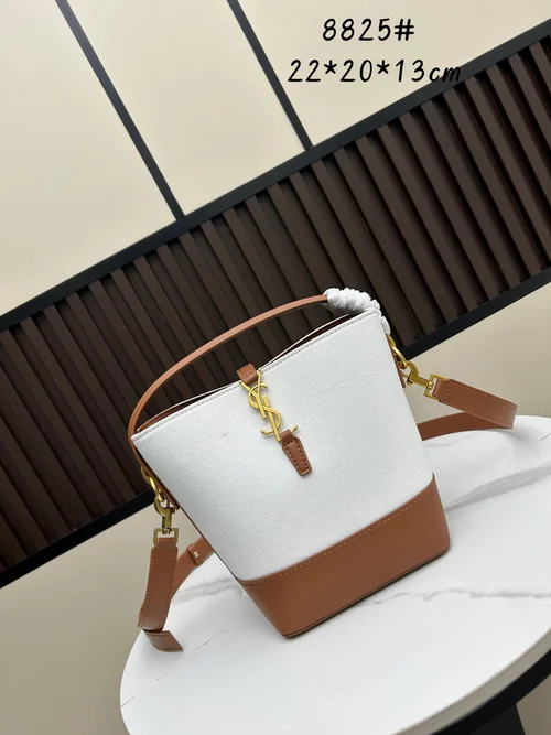 11 YSL Bucket Bag Small Women Luxury Leather Drawstring