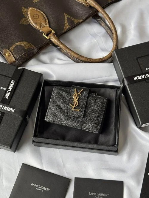 11 YSL Women's Wallet Luxury Leather Designer