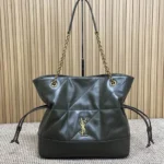 YSL Original Large Pochon Drawstring Bag Authentic Leather