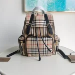 Burberry Original Backpack Large Check Canvas Authentic Luxury