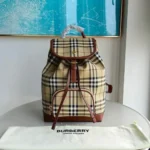 Burberry Original Backpack Large Check Canvas Authentic Luxury