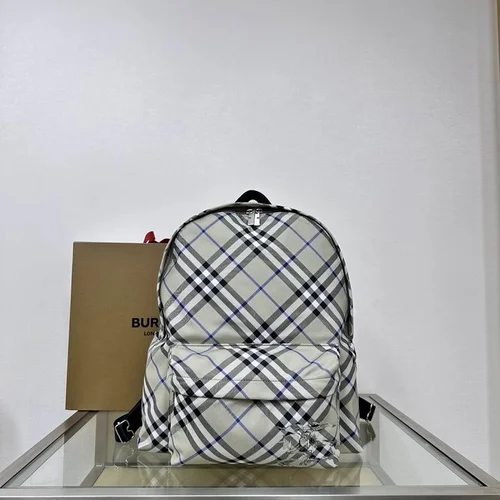 Burberry Original Backpack Large Check Canvas Authentic Luxury