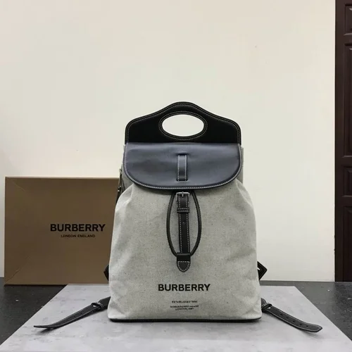 Burberry Original Backpack Large Check Canvas Authentic Luxury