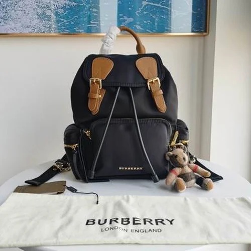 Burberry Original Backpack Large Check Canvas Authentic Luxury