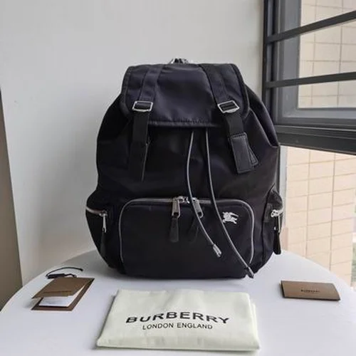 Burberry Original Backpack Large Check Canvas Authentic Luxury
