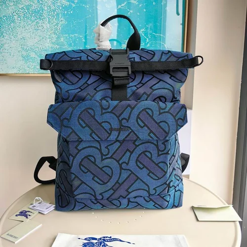 Burberry Original Backpack Large Check Canvas Authentic Luxury