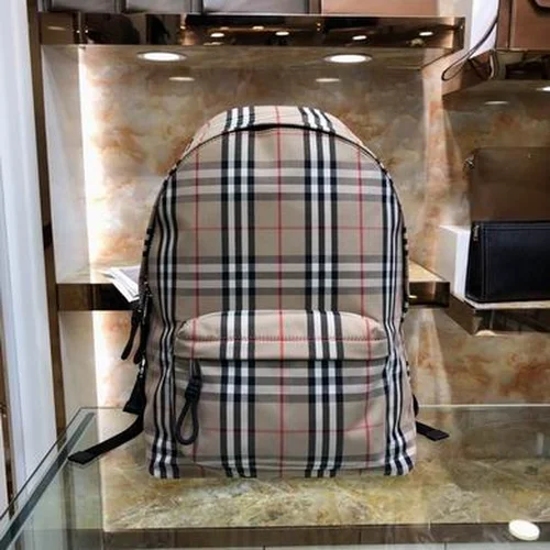 Burberry Original Backpack Large Check Canvas Authentic Luxury