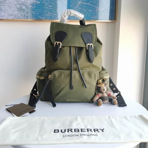 Burberry Original Backpack Large Check Canvas Authentic Luxury