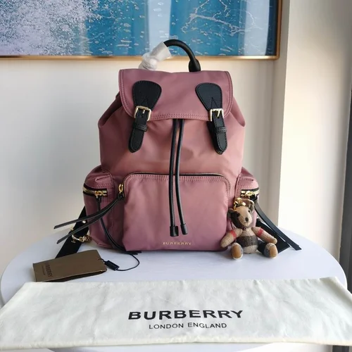 Burberry Original Backpack Large Check Canvas Authentic Luxury