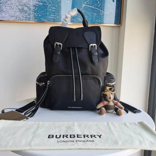 Burberry Original Backpack Large Check Canvas Authentic Luxury
