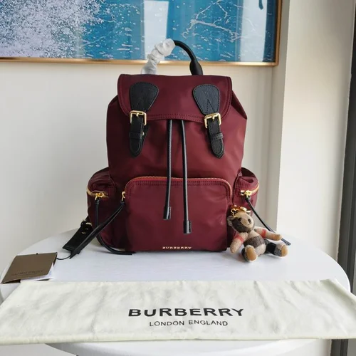 Burberry Original Backpack Large Check Canvas Authentic Luxury