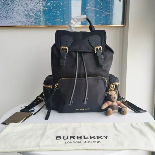 Burberry Original Backpack Large Check Canvas Authentic Luxury