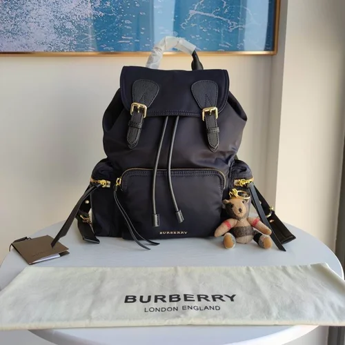 Burberry Original Backpack Large Check Canvas Authentic Luxury