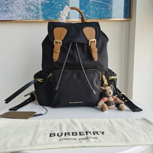 Burberry Original Backpack Large Check Canvas Authentic Luxury
