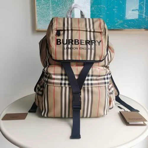 Burberry Original Backpack Large Check Canvas Authentic Luxury