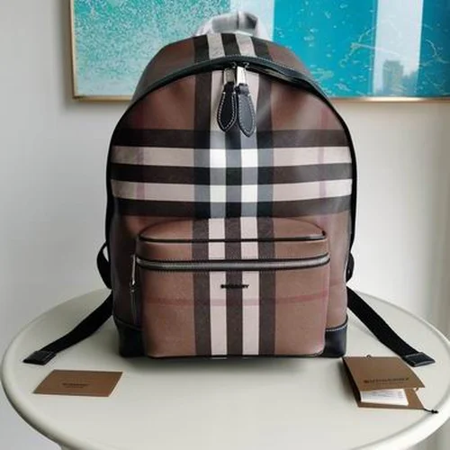 Burberry Original Backpack Large Check Canvas Authentic Luxury