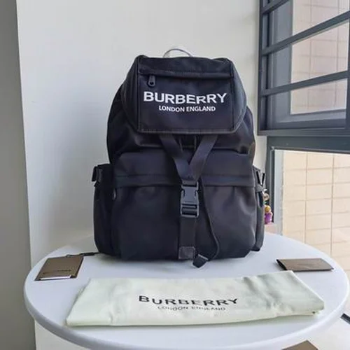 Burberry Original Backpack Large Check Canvas Authentic Luxury