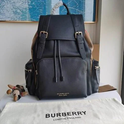 Burberry Original Backpack Large Check Canvas Authentic Luxury