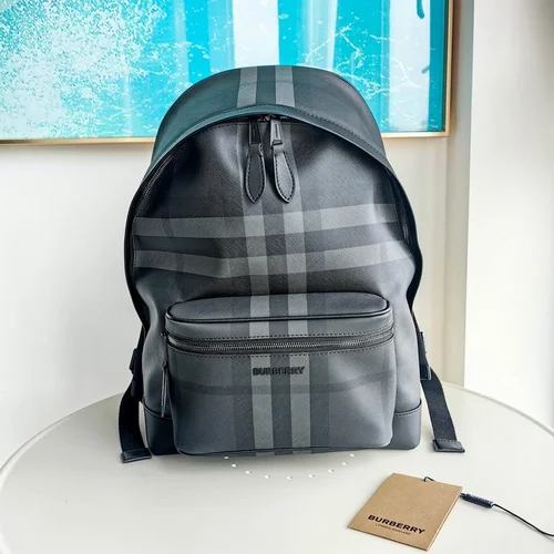 Burberry Original Backpack Large Check Canvas Authentic Luxury
