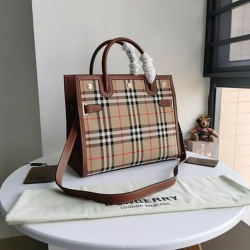 11 Burberry Women's Handbag Medium Check Shoulder Luxury Designer