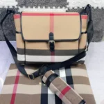 11 Burberry Mummy Diaper Bag Large Check Canvas Women Luxury