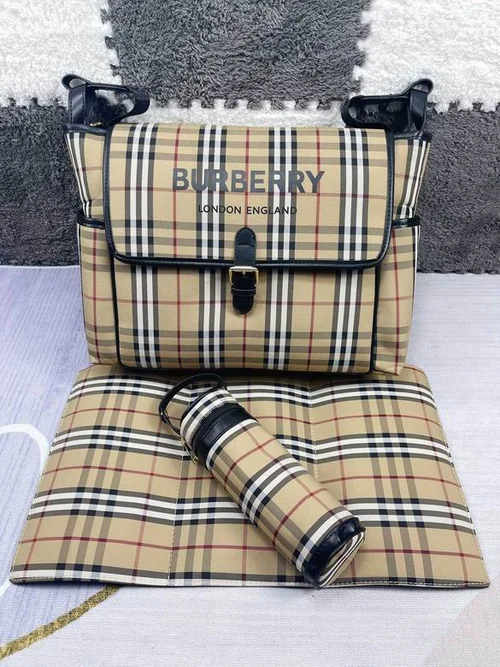 11 Burberry Mummy Diaper Bag Large Check Canvas Women Luxury