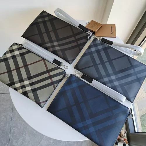 11 Burberry Women's Handbag Check Canvas Large Luxury Designer