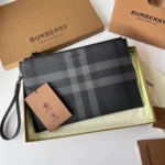 11 Burberry Women's Handbag Check Canvas Large Luxury Designer