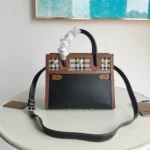 Burberry Original Large Tote Bag Authentic Check Canvas Luxury