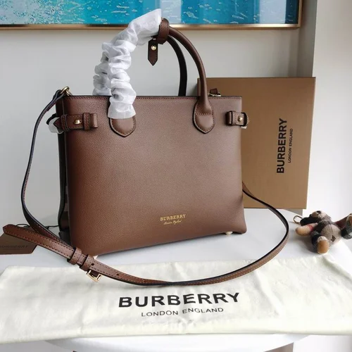 Burberry Original Large Tote Bag Authentic Check Canvas Luxury