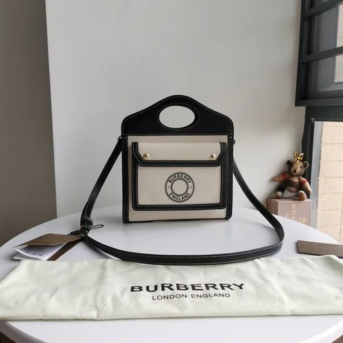 11 Burberry Large Tote Bag Check Canvas Women Luxury Shopping