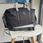 11 Burberry Travel Bag Large Check Canvas Women Luxury Weekend