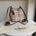 Burberry Original Bucket Bag Authentic Check Canvas Luxury